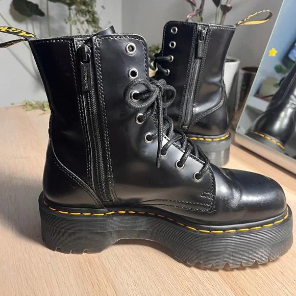 JADON BOOT SMOOTH LEATHER PLATFORMS - Picture 7 of 9